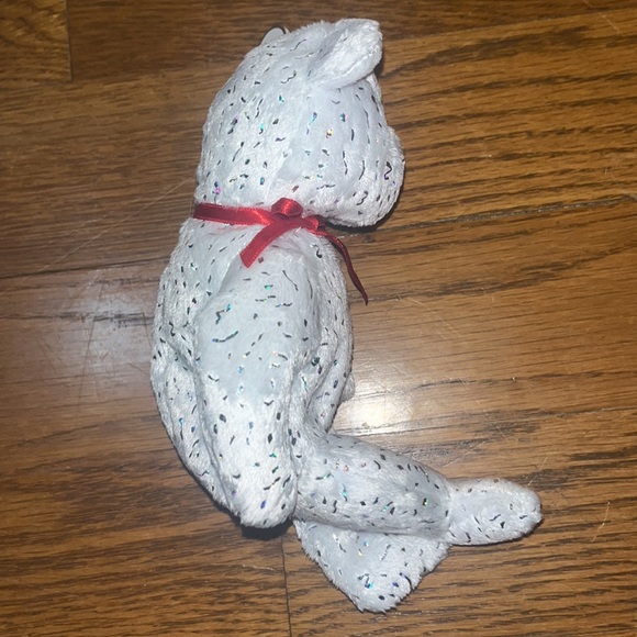 Ty Beanie Babies 2002 " Decade" 10th Anniversary White Bear Plush 9" Retired - Picture 3 of 12
